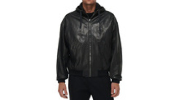 Custom Black Genuine Real Oversized Windbreaker Leather Jacket Men Jackets with Zippers1
