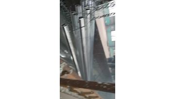 galvanized solar street light pole