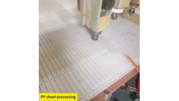 White PP sheet CNC machining and cutting