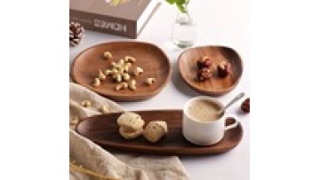 Factory Wholesale New Fashion Modern Style Cake Food Kitchen Coffee Small  Wood Dinner  Serving Tray1