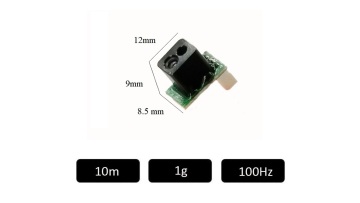 10m Small ToF Distance LiDAR Sensor Automotive 100Hz