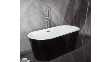 Black Stand Alone Tub