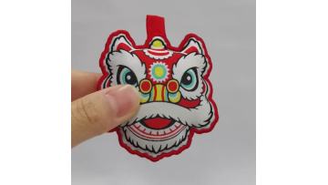 Creative filling embroidered logo badge (2)