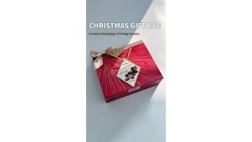 Customized Christmas gift bags.