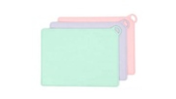 Reusable Colorful Anti-slip  rectangle Silicone Dog Cat Pet Food Water Mat Licking Bowl1