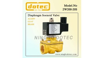 2W200-20S brass solenoid valve