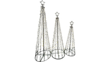 Zhongshan Decor LED Flagpole Tree - 120cm, 150cm, 180cm Slim Iron Frame KD Tree1