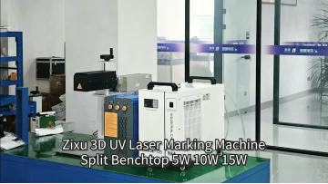 Zixu Benchtop 3D Galvo UV Laser Marking Machine with Rotary Fixture