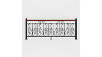 Wrought Iron Staircase Railing Design for Villas1