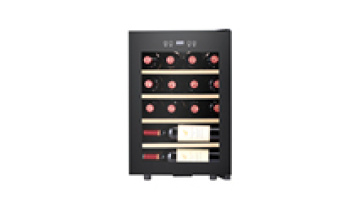 Compact Wine Cooler with Constant Humidity, Compressor System, LED Light, and Low Noise1