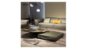 Luxury Italian Style Round Marble Top Stainless Steel Ball Legs Set Coffee Center Table For The Living Room Furniture1