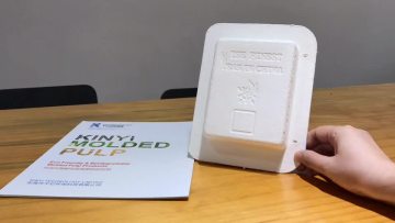 Wet Press Pulp Molded Gift Packaging Box, Sugarcane Bagasse Pulp Paper Box1