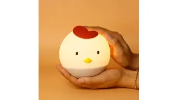 Adorable Soft Silicone Chicken Night Light for Kids′ Rooms1