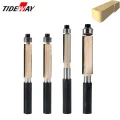 Tideway 8mm Shank 2" Flush Trim Router Bit with Bearing for Wood Template Pattern Bit Tungsten Carbide Milling Cutter for Wood