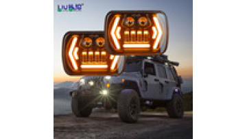 LiuHJG Hi/Low Beam  5x7 Projector Sealed Beam Rectangle Truck Led Square Headlights With Drl1