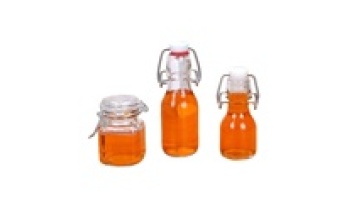 60ml 100ml Wholesale small buckle sealed transparent empty glass small fruit custom wine bottle with cover1