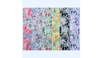 2021 latest stock lot soft Egyptian many color viscose printed tie-dyed poplin rayon fabric1
