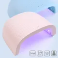 36W UV LED Nail Lamp Pink Blue Nail Light Gel Polish Varnish Cured Professional Nail Dryer Dual Source Timing Manicure SA1504