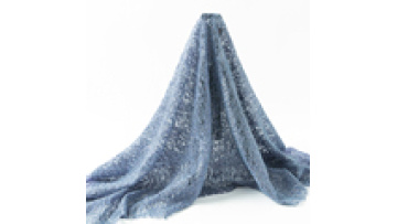 2024 trend French Tulle  Dresses  light blue chantilly Sequins Embroidery Fabric Cord Lace  for Nigerian  Wedding1