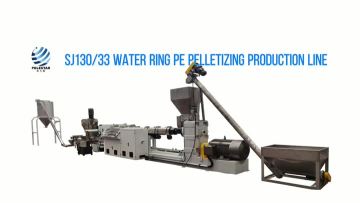 SJ130 single screw extruder water ring pelletizing