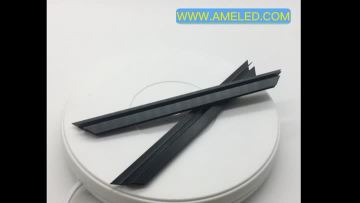 Black oxidized flat aluminum block