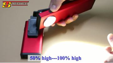 200 lumen Portable USB Rechargeable Pocket work Light with magnetic base1