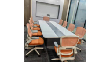 Best-selling Modern White Glossy High-end CEO Office Furniture, Luxurious Wireless Charging boss Desk1