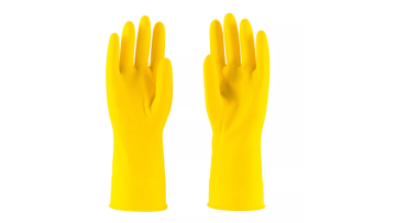 Yellow Latex Household Gloves