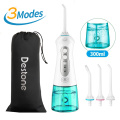 3 Modes Cordless Oral Irrigator Portable Water Dental Flosser USB Rechargeable Water Jet Floss Tooth Pick 5 Jet Tips 300ml Tank