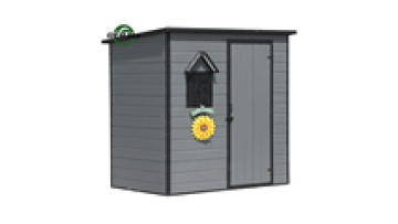 Easily Assembled Prefab Steel Structure Waterproof Metal Garden Storage Shed Popular Outdoor Garden Tool House Warehouse1