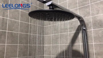 New Matte Black Color 9 inch Fashion Top Shower Head ABS Plastic Overhead Shower1