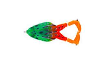9cm 13g High Carbon Steel Double Hook Bionic Frog Lure Rotating Surface Tractor Topwater Bait for Fishing1