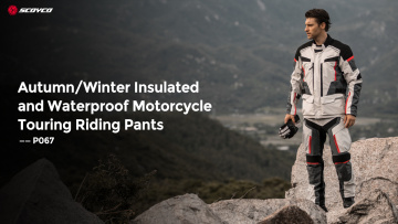 Autumn Winter Insulated and Waterproof Motorcycle Touring Riding Pants - P069