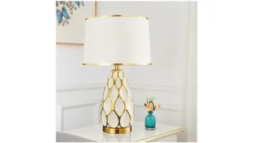 Elegant Ceramic Table Lamp for Cozy Bedroom Lighting1