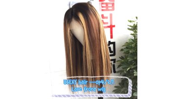 Wholesale Price Raw Virgin Unprocessed High Density Piano Color Human Hair Lace Wigs With Clips1