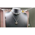 Double Hawaiian denim seashell pendant necklace choker jewelry Bohemian beach tassel necklace women