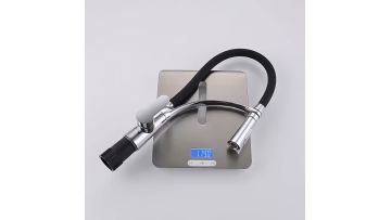 Modern High Quality Chromed Kitchen Faucet Taps with Black Silicon Neck Deck Mounted Pull Down kitchen Mixer Taps1