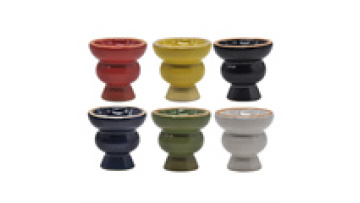 Wholesale Portable Glazed Clay Hookah Bowl - Ceramic & Porcelain Shisha Head1