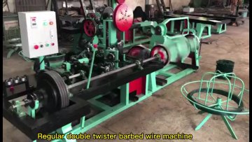 High speed fully automatic double twist barbed wire mesh making machine1