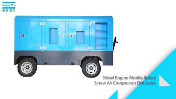 Diesel Engine Mobile RotaryScrew Air Compressor DM Series
