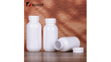 PE Plastic Pharmaceutical Supplement Pill Bottle 100ml White Tear-Open Top Medicine Container1