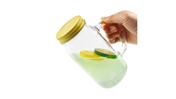 750ml glass mason jar with handle