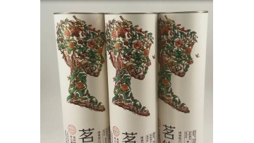 Paper tube metal lid gift box wine box