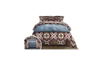 Classic Warm Quilted Flannel Fleece Comforter Set1