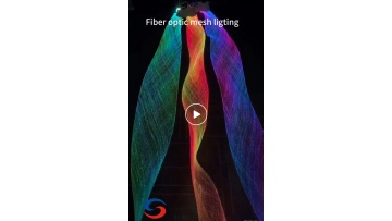 Dazzling color fiber optic mesh lighting