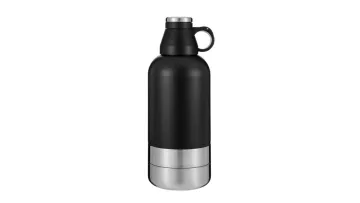 Factory Price Pet Supplier Custom Logo Insulated 32 Oz 64 Oz Travel Walking Portable 3 in 1 Stainless Steel Pet Dog Feeder Water Bottles1