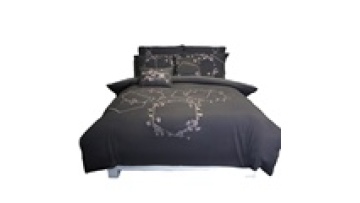Embroidered Hotel Duvet Cover Bed Sheets 100% Polyester Bedding Set1