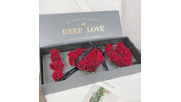 New Arrival Magnetic Flip Flower Gift Packaging I Love You Flower Gift Box Rose Flower Box1