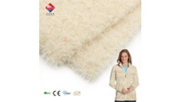Wholesale Comfortable 100% Polyester Dyeing Plush Knitted Fleece Fabric for Cloth1