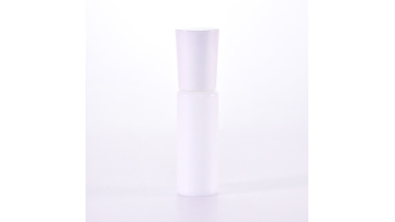 Special shape glass bottle with white pump